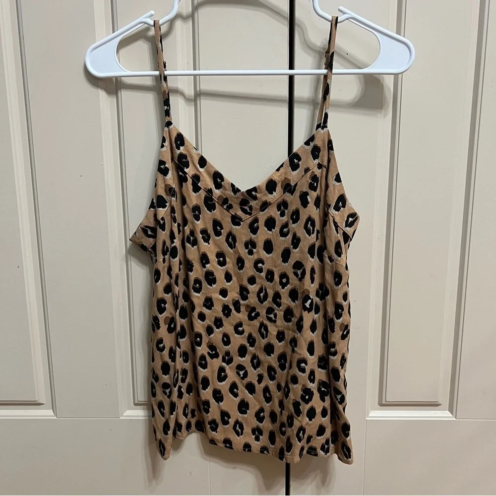 A New Day Cheetah/Leopard Print Tank Top Camisole Size Medium - Picture 7 of 7